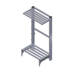 Thumbnail image #1 for Renfro Industries Inc. RISTACFSR36202 Cantilever Shelving, Tubular, 36"W x 20"D x 72"H, 2-Shelf, 2,000 lb Capacity per Section, NSF
