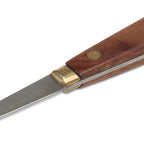 Thumbnail image #2 for JB Prince M810 French-Style Oyster Knife, 2-1/2" Stainless Steel Blade, Wood Handle, Gold Bolsters