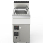 Thumbnail image #2 for AMPTO 90CPG45 PLUS Floor Model Pasta Cooker, 12-Gallon Single Tank, Dual Power Burners, 80,000 BTU