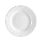 Thumbnail image #1 for CAC China Corona CRO-9 9-3/4" Round Porcelain Plate with Embossed Rim Case of 2 Dozen