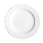Thumbnail image #1 for Tableware Solutions USA Polaris by Continental 55CCPWD101 White China Plate, 10-3/4", Round, Wide Rim Case of 24