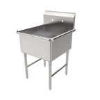 Thumbnail image #1 for ATSMFG MET MET-SEH-24241N ATS MFG 1-Compartment 304 Stainless Steel Sink, 24 x 24 x 14 in Compartment, 11-1/2 in Backsplash