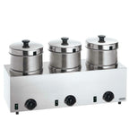 Thumbnail image #1 for Server Products 85900 3-Compartment Stainless Steel Wet Rethermalizer, 5-Quart Insets, Individual Thermostatic Controls