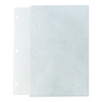 Thumbnail image #1 for Risch PAGEPRO-CMBFFWD 8.5X14 Vinyl 3-Hole Punched Menu Page Protector, 8-1/2 x 14 in, Holds Two Sheets