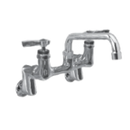 Thumbnail image #1 for Component Hardware Encore KL54-1014-SE1 Wall-Mount Pre-Rinse Faucet, 8-Inch Centers, 14-Inch Stainless Steel Swivel Spout