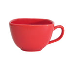 Thumbnail image #1 for CAC China Color Arts KC-1-R Square Ceramic Coffee Cup, 8 oz, Red Case of 3 Dozen