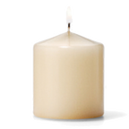 Thumbnail image #1 for Hollowick/Steelite Select Wax P3X3I-12 Pillar Candle, Ivory, 3"H x 3" Diameter