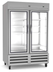 Thumbnail image #5 for Kelvinator Commercial 54-Inch Two-Section Glass Door Reach-In Refrigerator, 49 Cu. Ft., Bottom Mount