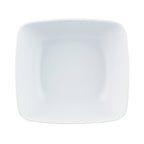 Thumbnail image #1 for G.E.T. Infinity - EGS B266069-BW . . Rectangular Melamine Bowl, 45 oz., White Interior/Black Exterior, 6-7/8" x 6-3/8" x 3" Case of 6