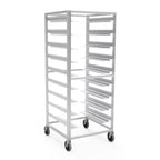 Thumbnail image #1 for Lockwood Manufacturing RR63-UA9 Aluminum Pan Rack, 63"H, Open Sides, 9-Pair Adjustable Universal Slides, 6" Centers