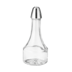 Thumbnail image #1 for TableCraft Products 608 8 oz Clear Glass Oil & Vinegar Dispenser with Chrome-Plated ABS Top Case of 12
