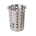Thumbnail image #1 for Browne USA Foodservice 80110 Perforated Stainless Steel Cutlery Cylinder, 3-3/4" Diameter x 5-1/2"H