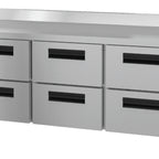 Thumbnail image #6 for Hoshizaki Steelheart WR72B-D6 72-Inch Three-Section Worktop Refrigerator with 6 Drawers, 18.27 Cu. Ft., Stainless Steel