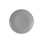 Thumbnail image #1 for Tuxton China Zion VGA-080 8-Inch Round Coupe Rim Porcelain Plate, Matte Gray Case of 2 Dozen