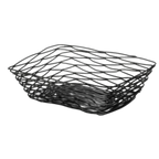 Thumbnail image #1 for TableCraft Products Artisan BK17209 Rectangular Black Powder-Coated Metal Serving Basket, 9 x 6 x 2-1/2 in Case of 6