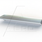 Thumbnail image #1 for AERO Manufacturing 3W-1572 Wall-Mounted Stainless Steel Shelf, 72"W x 15"D, 16-Gauge 304 Stainless Steel