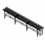 Thumbnail image #1 for Piper Products/Servolift Eastern SRC-18 18 ft Tray Make-Up Conveyor with PVC Rollers, Stainless Steel Frame, Gravity-Operated