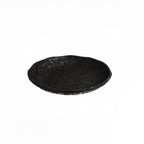 Thumbnail image #1 for Global Tableware Collective Dalebrook, Mineral DBTB4709 Round Black Melamine Plate, 8-1/8" Diameter x 1-3/4" High, Crackle Finish 1 Dozen
