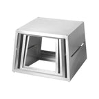 Thumbnail image #2 for Eastern Tabletop ST1805 Stainless Steel Pyramid Mobile Buffet, Multi-Level, 23"W x 74"H, 5 Interlocking Cubbies
