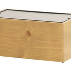 Thumbnail image #2 for Cal-Mil Madera 22072-7-99 Rectangular Wood Cold Concept Tray, 9.5" x 17.75" x 7.75"H
