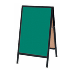Thumbnail image #1 for AARCO Products BA-1SG A-Frame Sidewalk Chalkboard, Aluminum, 24"W x 42"H
