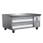 Thumbnail image #1 for Valpro Commercial Refrigeration VP Series VPCB-50C 50-Inch Stainless Steel Refrigerated Chef Base, 2 Drawers, Marine Edge Top