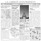 Thumbnail image #1 for G.E.T. 4-TF1600 Food-Safe French Newsprint Food Basket Liner, 12" x 12", Paper, White