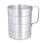 Thumbnail image #1 for Browne USA Foodservice 575605 2-Cup Aluminum Dry Measuring Cup with Capacity Markings