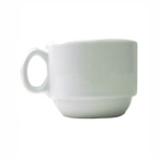 Thumbnail image #1 for International Tableware Bristol BL-23 8 oz Porcelain Coffee Cup with Handle, Stackable Case of 3 Dozen