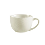 Thumbnail image #1 for CAC China Garden State GAD-54 Porcelain Embossed Coffee Cup, 3-1/2 oz., Bone White Case of 3 Dozen