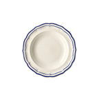Thumbnail image #1 for Cardinal Filet by Gien FP980 Stoneware Soup Plate, 10 oz, 8-7/8" Round, Cobalt Rim