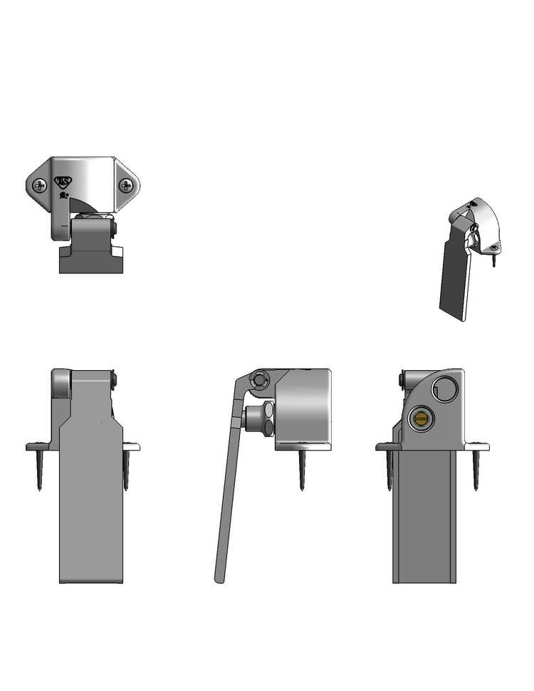 Product image #2 for T&S Brass Single Knee Pedal Valve, Ledge Mount, 1/2" NPT Female Inlet/Outlet