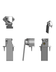 Thumbnail image #2 for T&S Brass Single Knee Pedal Valve, Ledge Mount, 1/2