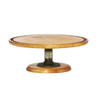 Thumbnail image #1 for Cal-Mil Madera 4310-5-99 Wood Cake Stand, 12-3/4" Diameter x 5"H, Rustic Pine