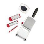 Thumbnail image #1 for Browne USA Foodservice Cuisipro 747199 Mandoline Slicer, 3 Interchangeable Stainless Steel Blades, 6 Thickness Settings, Hand Guard