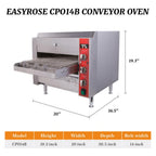 Thumbnail image #2 for Hakka Brothers CPO14B 14-Inch Horizontal Conveyor Toaster, Adjustable Speed, 208V