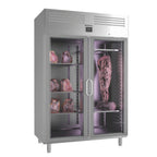 Thumbnail image #1 for Infrico USA IRR-AGB1402MDA Meat Dry Aging Display Refrigerator, Reach-In, One-Section, 27.7 cu. ft., Two Locking Self-Closing Glass Doors