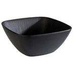 Thumbnail image #1 for Libbey APS Germany - Nero APS 85072 Square Melamine Bowl, 118 oz, Black, 9-7/8" x 9-7/8" x 4-3/8"