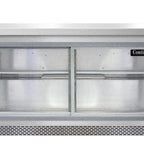 Thumbnail image #1 for Continental Refrigerator SW60NSGD-FB 60-Inch Two-Section Worktop Display Refrigerator with Sliding Glass Doors, Front-Breathing