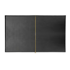 Thumbnail image #2 for Risch Augusta AUGUSTA-OM 4.25X11 Padded Faux-Leather Double-Fold Menu Cover, 4-1/4" x 11" Case of 25