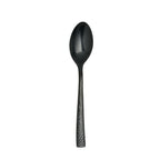Thumbnail image #1 for Steelite International Varick, Malcolm 5736SX003 Oval Bowl Bouillon Spoon, 7-1/8", 18/0 Stainless Steel, Hammered Finish 1 Dozen