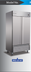 Thumbnail image #5 for Serv-Ware 2 Door 35 Cu. Ft. Stainless Steel Reach-In Refrigerator, Bottom-Mounted Compressor