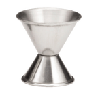Thumbnail image #1 for TableCraft Products 1202 Jigger, 1/2 oz & 1 oz Combo, Rolled Edge, 18/8 Stainless Steel Case of 6