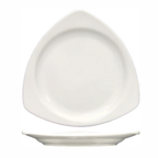 Thumbnail image #1 for International Tableware Brighton TR-7-EW Porcelain Triangular Plate, 7-1/4", Narrow Rim, European White Case of 3 Dozen
