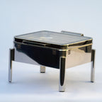 Thumbnail image #1 for Eastern Tabletop Ecoburner EB15501 Powered Square Stainless Steel Chafing Dish with Hinged Cover