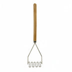 Thumbnail image #1 for Libertyware PM5SQ Potato Masher, 24-1/2" Overall Length, 5-1/2" Square Head, Wood Handle Case of 24
