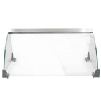 Thumbnail image #2 for Hakka Brothers Corp EasyRose HB-ET-R2-7-C Hot Dog Roller Grill Sneeze Guard, Acrylic, Single-Door, for 7-Roller Grill
