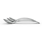 Thumbnail image #2 for Browne USA Foodservice Renaissance 4775 15-Inch Solid Stainless Steel Basting Spoon, Curved Handle, Satin Finish