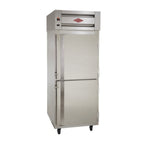 Thumbnail image #1 for Utility Refrigerator HC-25-SS-2G-D Reach-In Hot Food Holding Cabinet, 19 cu. ft., One-Section, Half-Height Glass Door, Stainless Steel