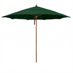 Thumbnail image #1 for California Umbrella Madera STAF118 11 ft Octagonal Patio Umbrella with Single Wind Vent and Pulley Lift